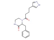 3-benzyl-4-[4-(1H-pyrazol-4-yl)butanoyl]piperazin-2-one