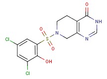 7-[(3,5-dichloro-2-hydroxyphenyl)sulfonyl]-5,6,7,8-tetrahydropyrido[3,4-d]pyrimidin-4(3H)-one