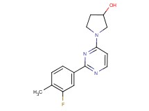 1-[2-(3-fluoro-4-methylphenyl)pyrimidin-4-yl]pyrrolidin-3-ol
