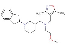 N-{[1-(2,3-dihydro-1H-inden-2-yl)piperidin-3-yl]methyl}-N-[(3,5-dimethylisoxazol-4-yl)methyl]-2-methoxyethanamine