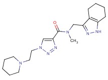 N-methyl-1-[2-(1-piperidinyl)ethyl]-N-(4,5,6,7-tetrahydro-1H-indazol-3-ylmethyl)-1H-1,2,3-triazole-4-carboxamide