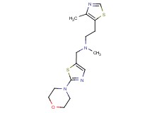 N-methyl-2-(4-methyl-1,3-thiazol-5-yl)-N-[(2-morpholin-4-yl-1,3-thiazol-5-yl)methyl]ethanamine