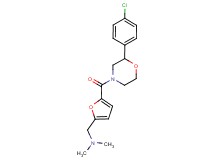 1-(5-{[2-(4-chlorophenyl)morpholin-4-yl]carbonyl}-2-furyl)-N,N-dimethylmethanamine