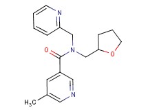 5-methyl-N-(pyridin-2-ylmethyl)-N-(tetrahydrofuran-2-ylmethyl)nicotinamide