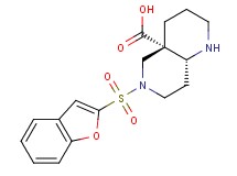 (4aS*,8aR*)-6-(1-benzofuran-2-ylsulfonyl)octahydro-1,6-naphthyridine-4a(2H)-carboxylic acid