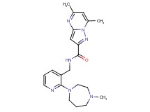 5,7-dimethyl-N-{[2-(4-methyl-1,4-diazepan-1-yl)pyridin-3-yl]methyl}pyrazolo[1,5-a]pyrimidine-2-carboxamide