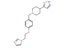 1-{4-[2-(1H-imidazol-1-yl)ethoxy]benzyl}-4-(1H-pyrazol-3-yl)piperidine