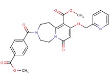 methyl 3-[4-(methoxycarbonyl)benzoyl]-7-oxo-9-(2-pyridinylmethoxy)-1,2,3,4,5,7-hexahydropyrido[1,2-d][1,4]diazepine-10-carboxylate