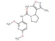 N-(2,6-dimethoxypyridin-3-yl)-2-(3,5-dimethylisoxazol-4-yl)pyrrolidine-1-carboxamide