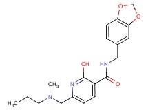 N-(1,3-benzodioxol-5-ylmethyl)-2-hydroxy-6-{[methyl(propyl)amino]methyl}nicotinamide