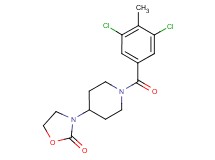 3-[1-(3,5-dichloro-4-methylbenzoyl)-4-piperidinyl]-1,3-oxazolidin-2-one