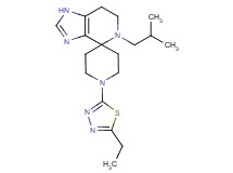 1'-(5-ethyl-1,3,4-thiadiazol-2-yl)-5-isobutyl-1,5,6,7-tetrahydrospiro[imidazo[4,5-c]pyridine-4,4'-piperidine]