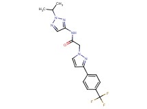 N-(2-isopropyl-2H-1,2,3-triazol-4-yl)-2-{3-[4-(trifluoromethyl)phenyl]-1H-pyrazol-1-yl}acetamide