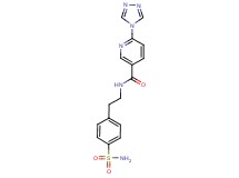 N-{2-[4-(aminosulfonyl)phenyl]ethyl}-6-(4H-1,2,4-triazol-4-yl)nicotinamide