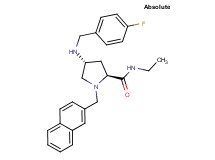 (4R)-N-ethyl-4-[(4-fluorobenzyl)amino]-1-(2-naphthylmethyl)-L-prolinamide