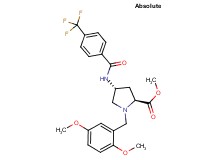 methyl (4R)-1-(2,5-dimethoxybenzyl)-4-{[4-(trifluoromethyl)benzoyl]amino}-L-prolinate