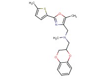 (2,3-dihydro-1,4-benzodioxin-2-ylmethyl)methyl{[5-methyl-2-(5-methyl-2-thienyl)-1,3-oxazol-4-yl]methyl}amine