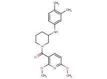 1-[(2,6-dimethoxy-3-pyridinyl)carbonyl]-N-(3,4-dimethylphenyl)-3-piperidinamine