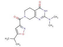 2-(dimethylamino)-7-[(5-isopropylisoxazol-3-yl)carbonyl]-5,6,7,8-tetrahydropyrido[3,4-d]pyrimidin-4(3H)-one