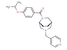 (1S*,5R*)-6-(4-isopropoxybenzoyl)-3-(4-pyridinylmethyl)-3,6-diazabicyclo[3.2.2]nonane