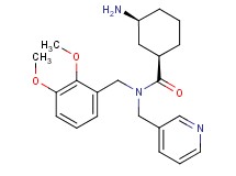 (1R*,3S*)-3-amino-N-(2,3-dimethoxybenzyl)-N-(pyridin-3-ylmethyl)cyclohexanecarboxamide
