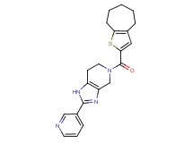 2-pyridin-3-yl-5-(5,6,7,8-tetrahydro-4H-cyclohepta[b]thien-2-ylcarbonyl)-4,5,6,7-tetrahydro-1H-imidazo[4,5-c]pyridine