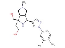 2-[(1R*,3S*,3aS*,6aR*)-3-[1-(3,4-dimethylphenyl)-1H-pyrazol-4-yl]-1-(hydroxymethyl)-5-methyloctahydropyrrolo[3,4-c]pyrrol-1-yl]ethanol