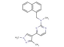 4-(1,3-dimethyl-1H-pyrazol-4-yl)-N-methyl-N-(1-naphthylmethyl)pyrimidin-2-amine
