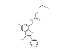N-[(5-chloro-3-methyl-2-phenyl-1H-indol-7-yl)methyl]pentanediamide