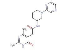 2-(2,4-dimethyl-6-oxo-1,6-dihydropyrimidin-5-yl)-N-(1-pyrazin-2-ylpiperidin-3-yl)acetamide