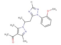 1-(1-{2-[1-(2-methoxyphenyl)-1H-1,2,4-triazol-5-yl]-1-methylethyl}-3,5-dimethyl-1H-pyrazol-4-yl)ethanone