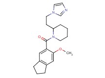 2-[2-(1H-imidazol-1-yl)ethyl]-1-[(6-methoxy-2,3-dihydro-1H-inden-5-yl)carbonyl]piperidine