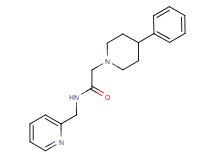 2-(4-phenyl-1-piperidinyl)-N-(2-pyridinylmethyl)acetamide