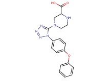 4-[1-(4-phenoxyphenyl)-1H-tetrazol-5-yl]piperazine-2-carboxylic acid