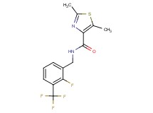 N-[2-fluoro-3-(trifluoromethyl)benzyl]-2,5-dimethyl-1,3-thiazole-4-carboxamide