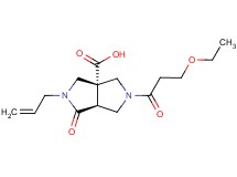 (3aS*,6aS*)-2-allyl-5-(3-ethoxypropanoyl)-1-oxohexahydropyrrolo[3,4-c]pyrrole-3a(1H)-carboxylic acid