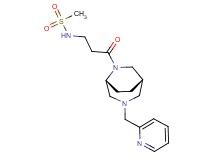 N-{3-oxo-3-[(1S*,5R*)-3-(2-pyridinylmethyl)-3,6-diazabicyclo[3.2.2]non-6-yl]propyl}methanesulfonamide