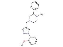 4-{[1-(2-methoxyphenyl)-1H-pyrazol-4-yl]methyl}-1-methyl-2-phenylpiperazine