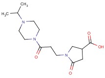 1-[3-(4-isopropylpiperazin-1-yl)-3-oxopropyl]-5-oxopyrrolidine-3-carboxylic acid