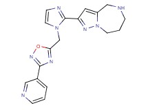 2-(1-{[3-(3-pyridinyl)-1,2,4-oxadiazol-5-yl]methyl}-1H-imidazol-2-yl)-5,6,7,8-tetrahydro-4H-pyrazolo[1,5-a][1,4]diazepine