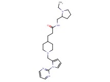 N-[(1-ethyl-2-pyrrolidinyl)methyl]-3-(1-{[1-(2-pyrimidinyl)-1H-pyrrol-2-yl]methyl}-4-piperidinyl)propanamide