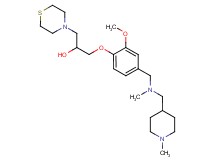 1-[2-methoxy-4-({methyl[(1-methyl-4-piperidinyl)methyl]amino}methyl)phenoxy]-3-(4-thiomorpholinyl)-2-propanol