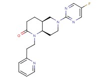 (4aS*,8aR*)-6-(5-fluoropyrimidin-2-yl)-1-(2-pyridin-2-ylethyl)octahydro-1,6-naphthyridin-2(1H)-one