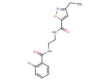 N-{2-[(2-chlorobenzoyl)amino]ethyl}-3-ethylisoxazole-5-carboxamide