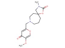 8-[(5-methoxy-4-oxo-4H-pyran-2-yl)methyl]-3-methyl-1-oxa-3,8-diazaspiro[4.6]undecan-2-one