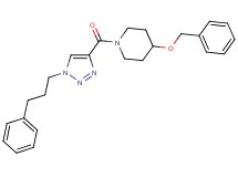 4-(benzyloxy)-1-{[1-(3-phenylpropyl)-1H-1,2,3-triazol-4-yl]carbonyl}piperidine