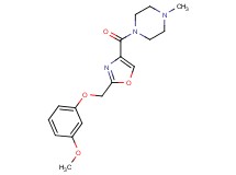1-({2-[(3-methoxyphenoxy)methyl]-1,3-oxazol-4-yl}carbonyl)-4-methylpiperazine