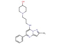 1-{3-[(2-methyl-5-phenylpyrazolo[1,5-a]pyrimidin-7-yl)amino]propyl}-4-piperidinol