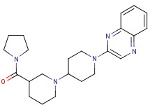 3-(pyrrolidin-1-ylcarbonyl)-1'-quinoxalin-2-yl-1,4'-bipiperidine