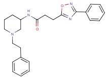 N-[1-(2-phenylethyl)-3-piperidinyl]-3-(3-phenyl-1,2,4-oxadiazol-5-yl)propanamide